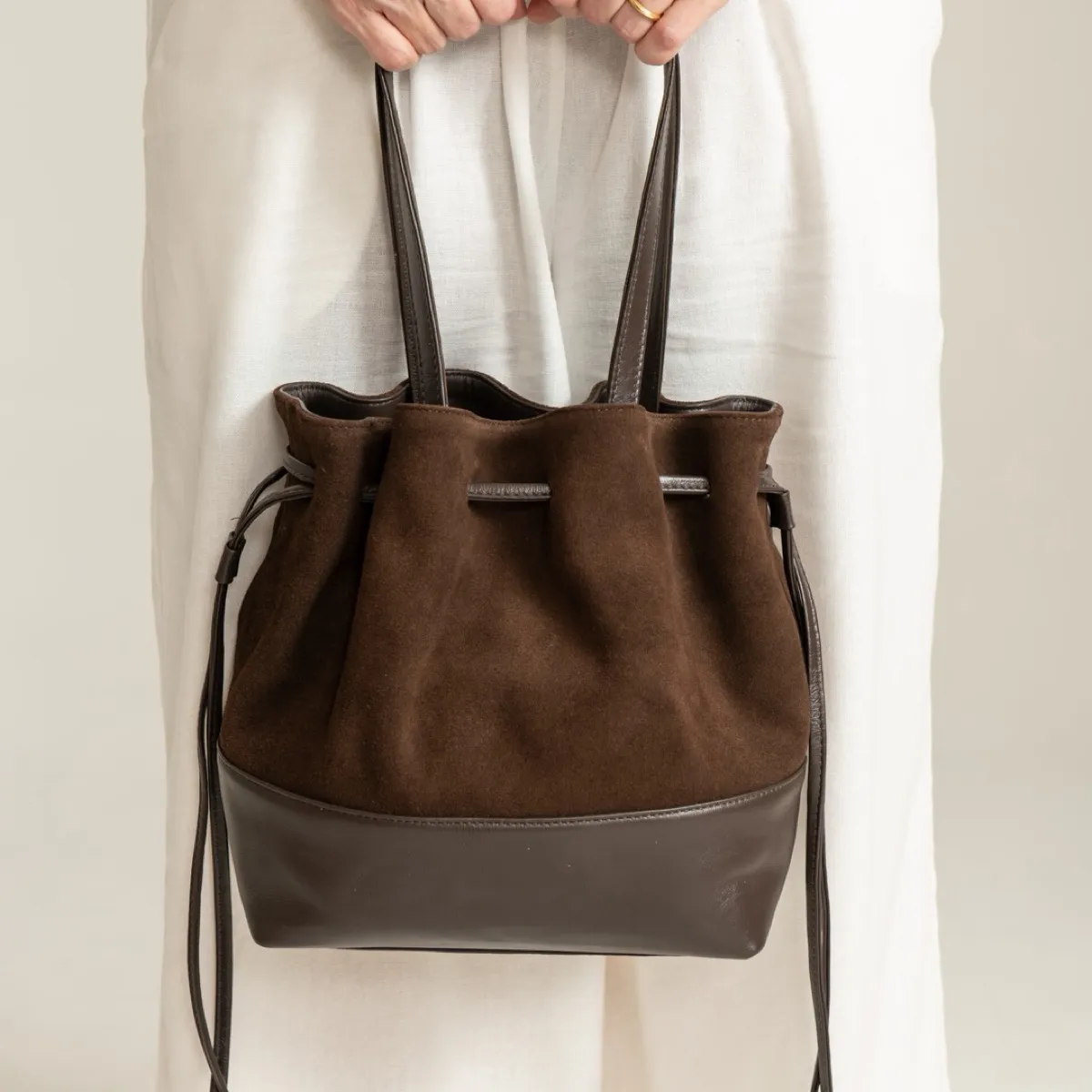 MEGGY M COFFEE SUEDE