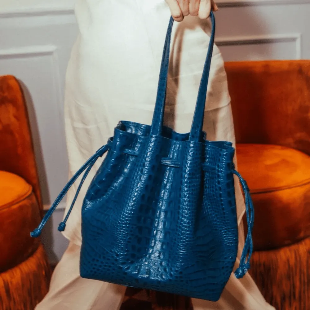 MEGGY M CROCO BLUE