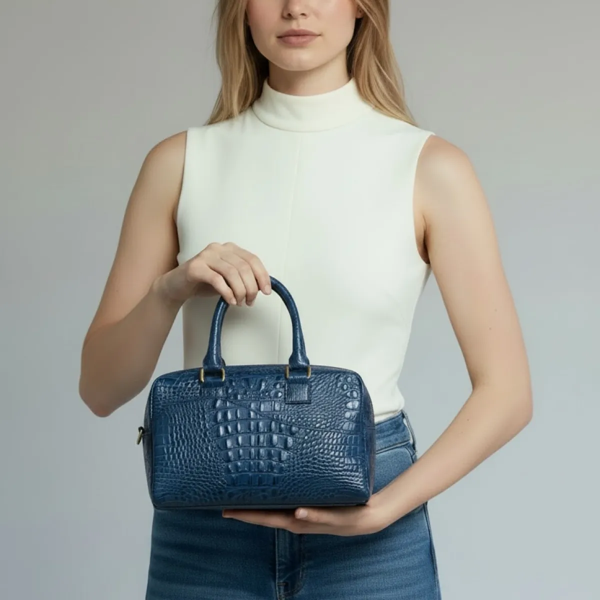MEGGY WAVE P CROCO BLUE